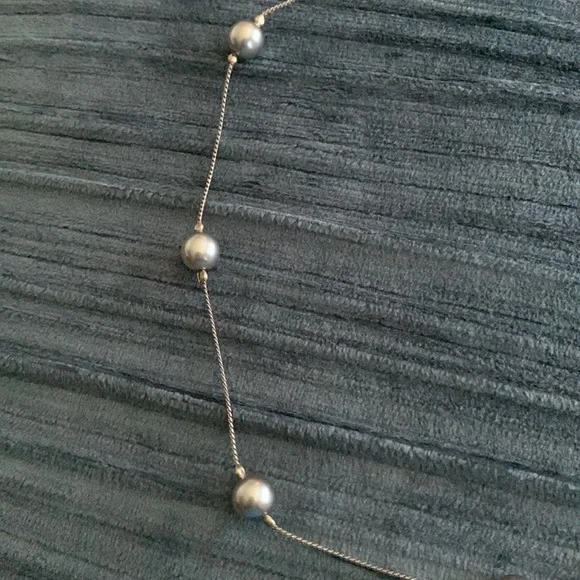 Black pearl 16 inch necklace - Picture 4 of 5